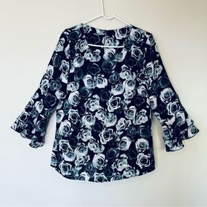 Floral Blouse Women’s Size L (14) Tops